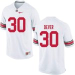 NCAA Ohio State Buckeyes Men's #30 Kevin Dever White Nike Football College Jersey DXL2345TL